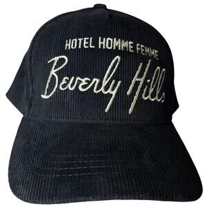 •NEW• Homme + Femme LA • Hotel Homme Femme Corduroy Hat Black